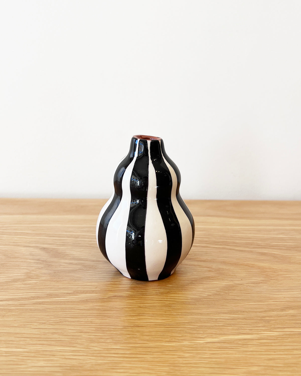 Casa Cubista Mini Gourd Vase - Black