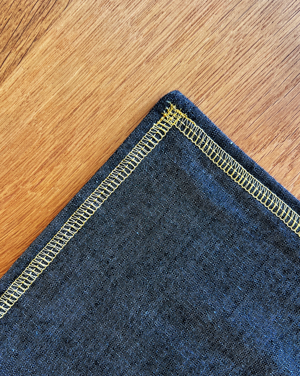 Navy Chambray Cotton Placemat - Set of 2