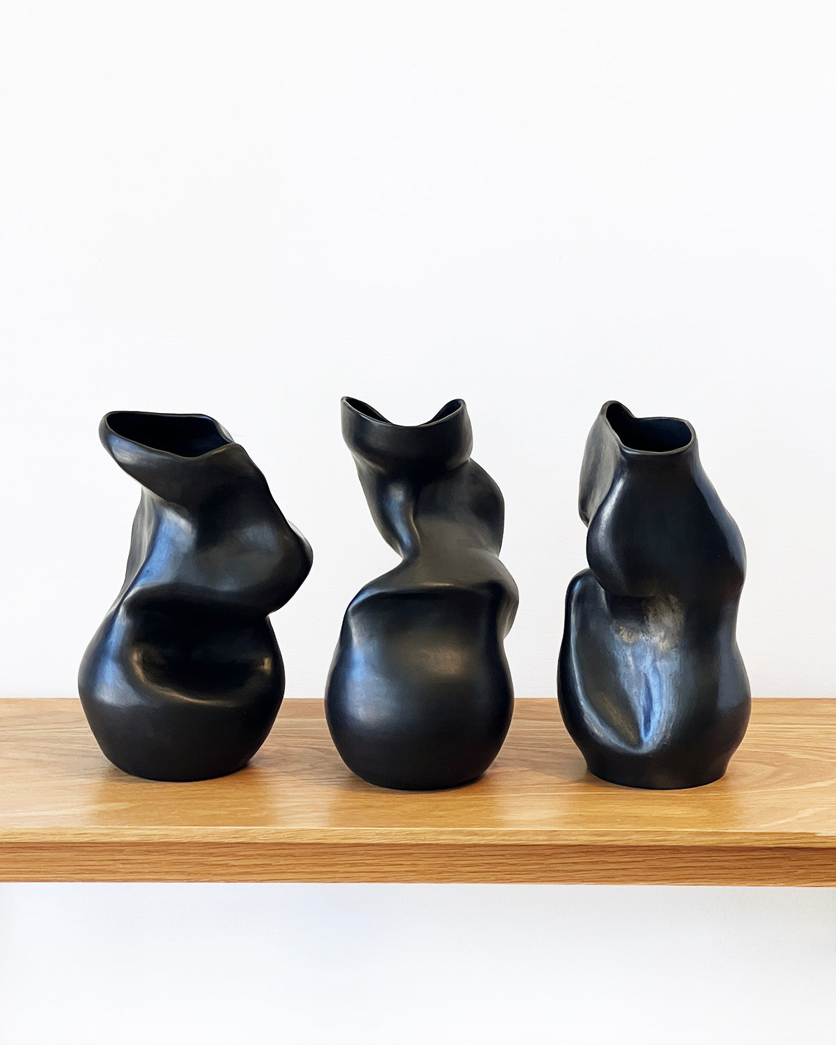 Patagonia Black Clay Sculptural Vases