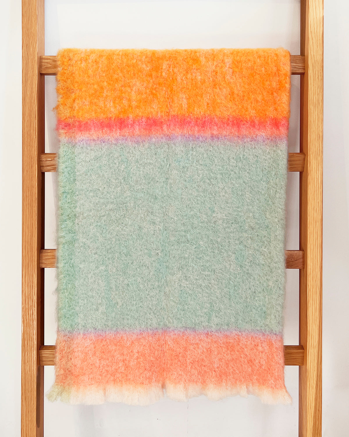 Rozco Sorbet Mohair Blanket Throw