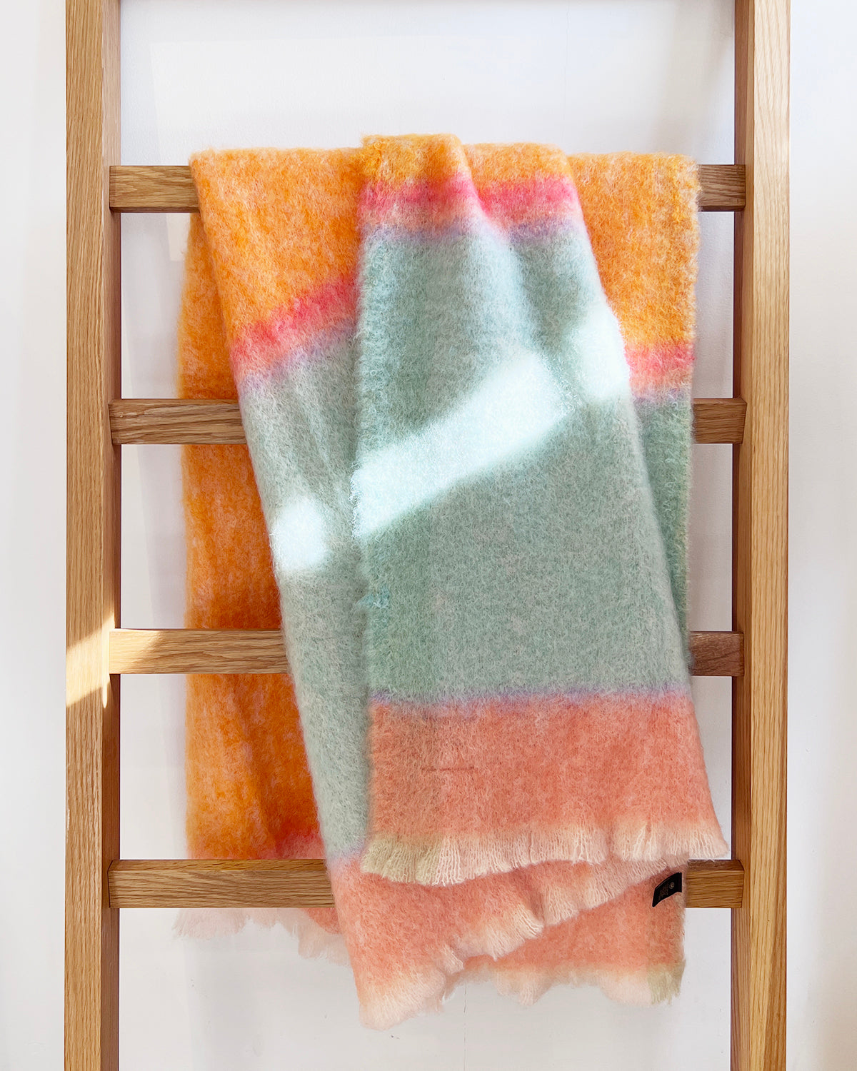 Rozco Sorbet Mohair Blanket Throw