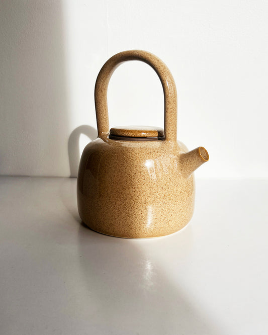 Caramel Handmade Stoneware Teapot