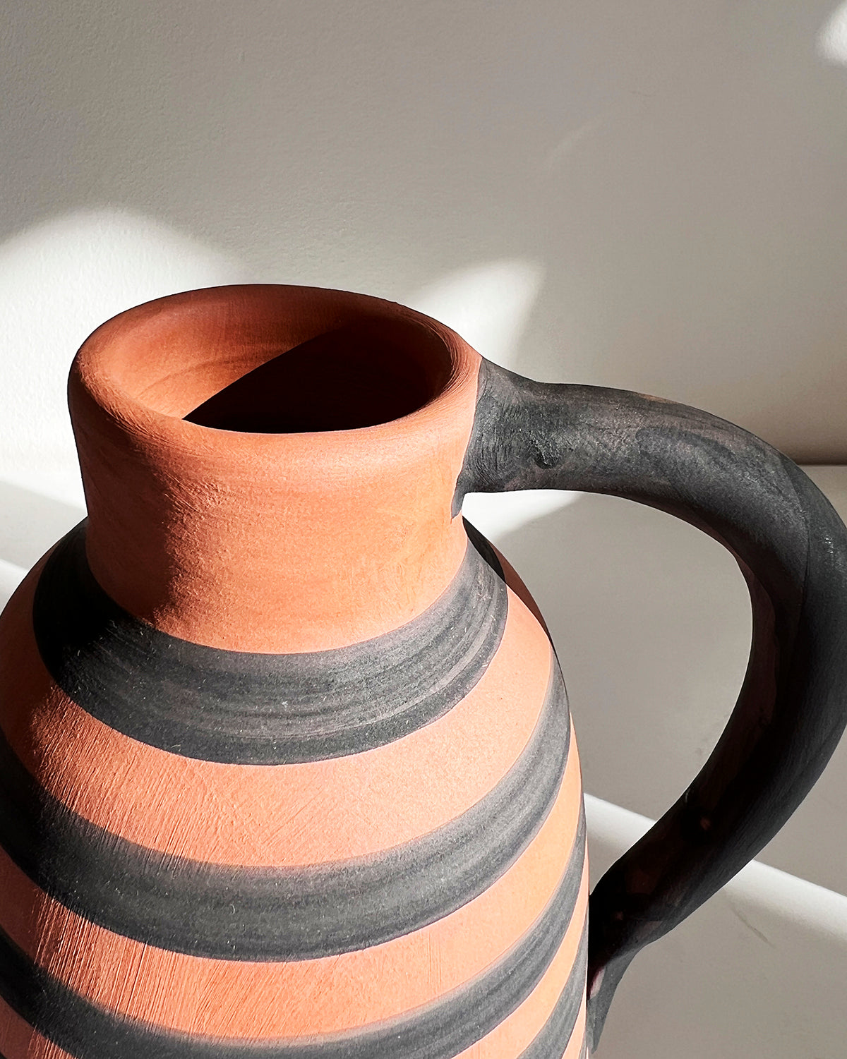 Casa Cubista Vessel #4 - Terracotta and Black