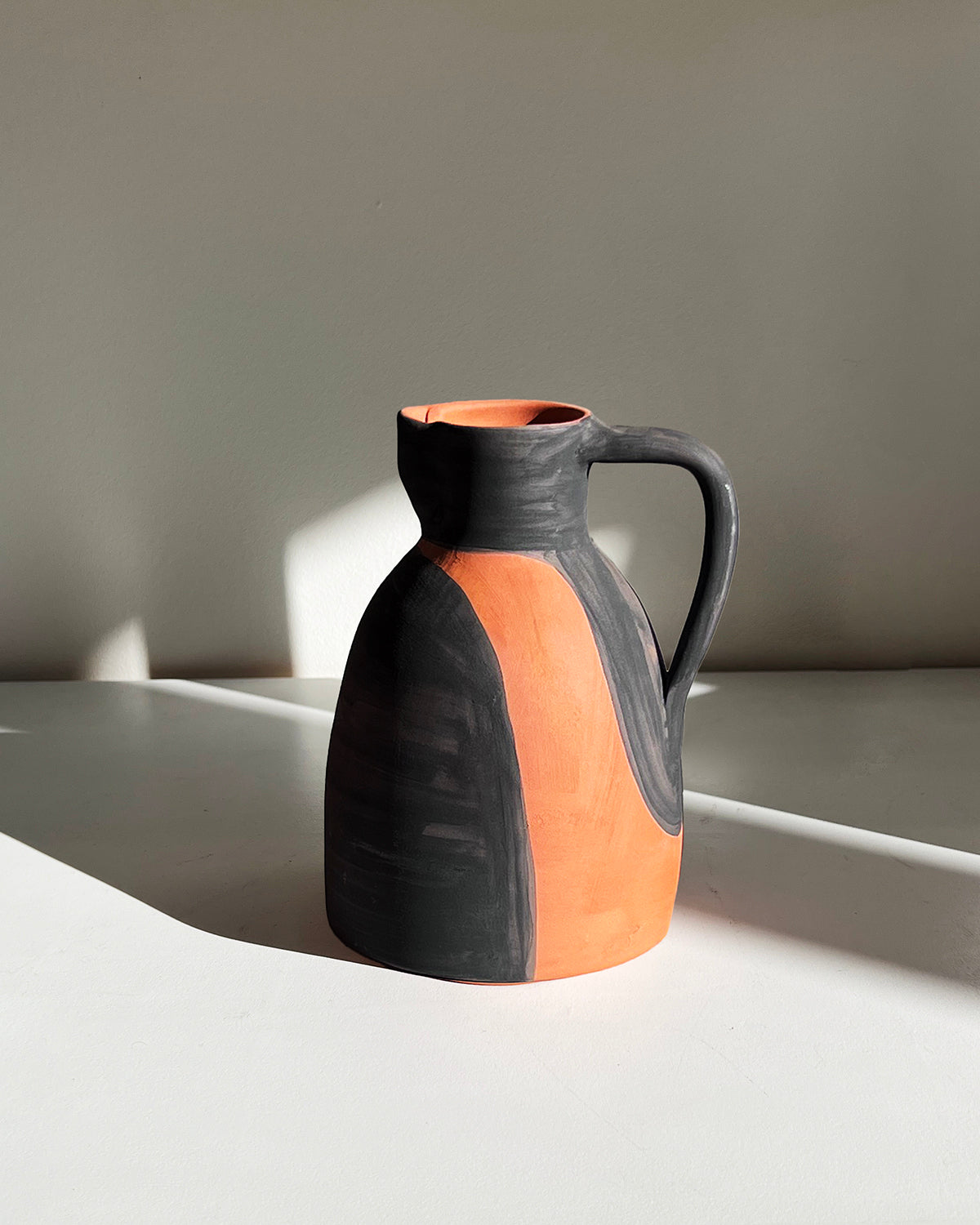 Casa Cubista Vessel #1 - Terracotta and Black