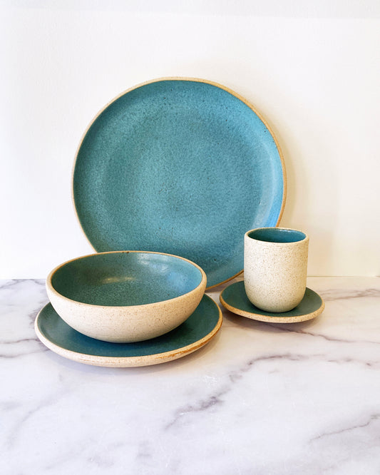 Luna Handmade Ceramic Dinnerware - Turquoise