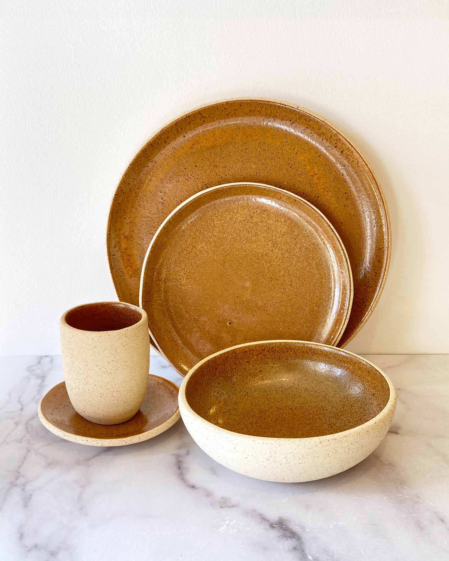 Luna Handmade Ceramic Dinnerware - Ochre