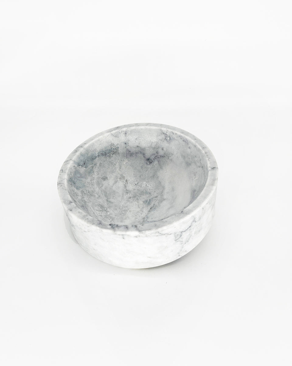 Artisanal Talayot Bowl in White Marble - Multiple Sizes