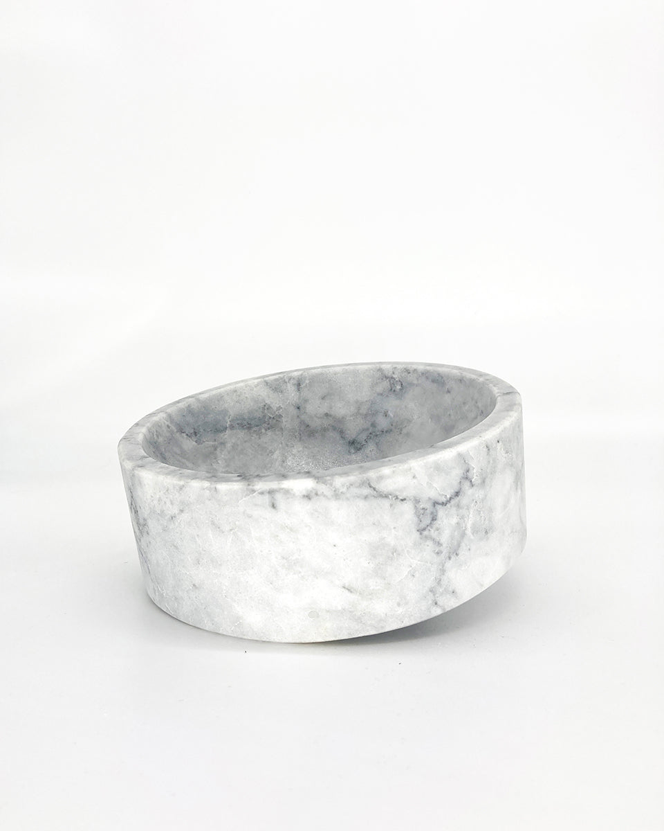 Artisanal Talayot Bowl in White Marble - Multiple Sizes
