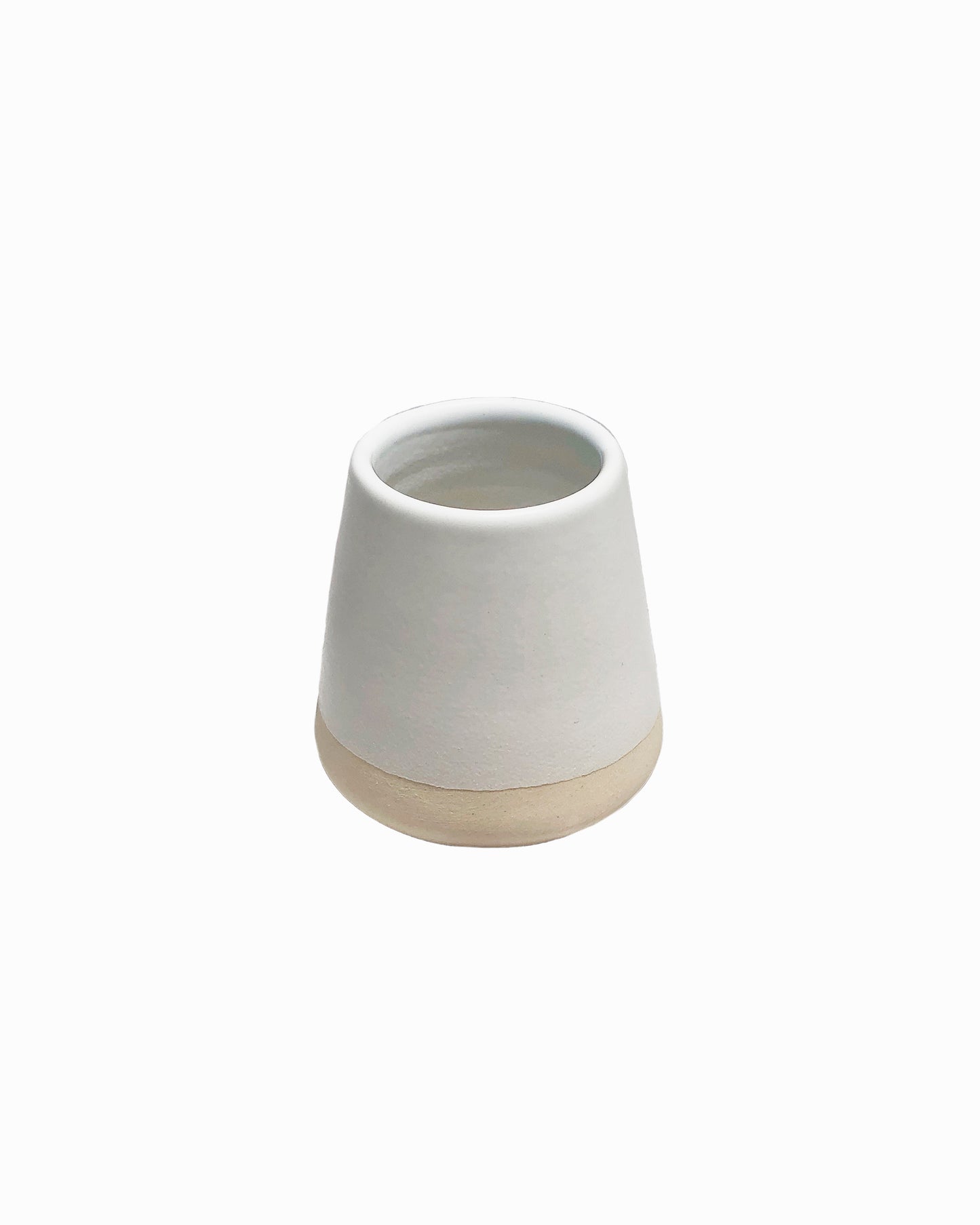 Matte white espresso cup