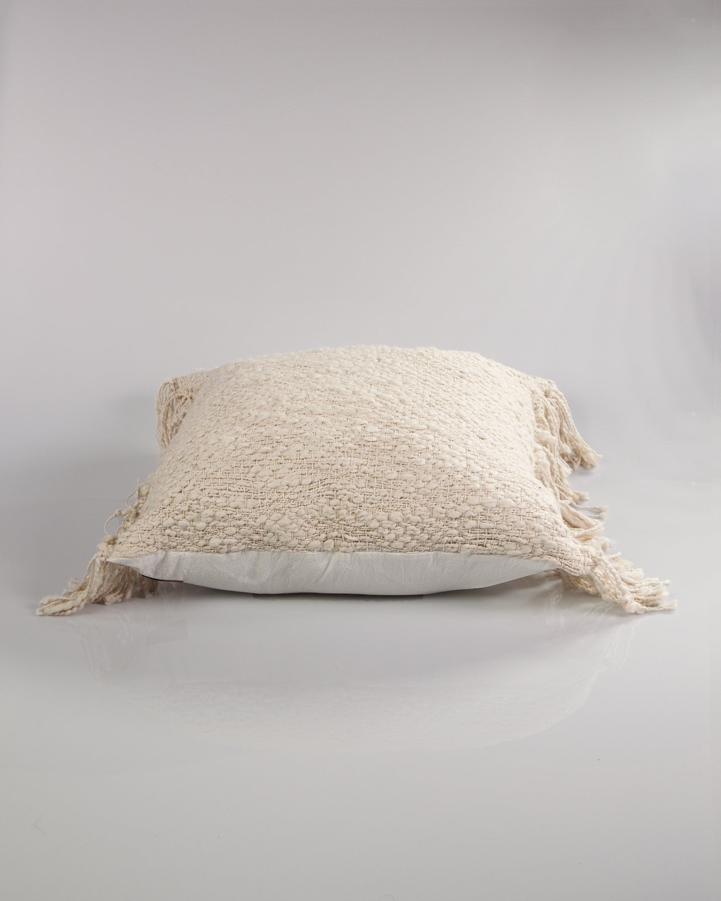 Open Weft Cotton Throw Pillow