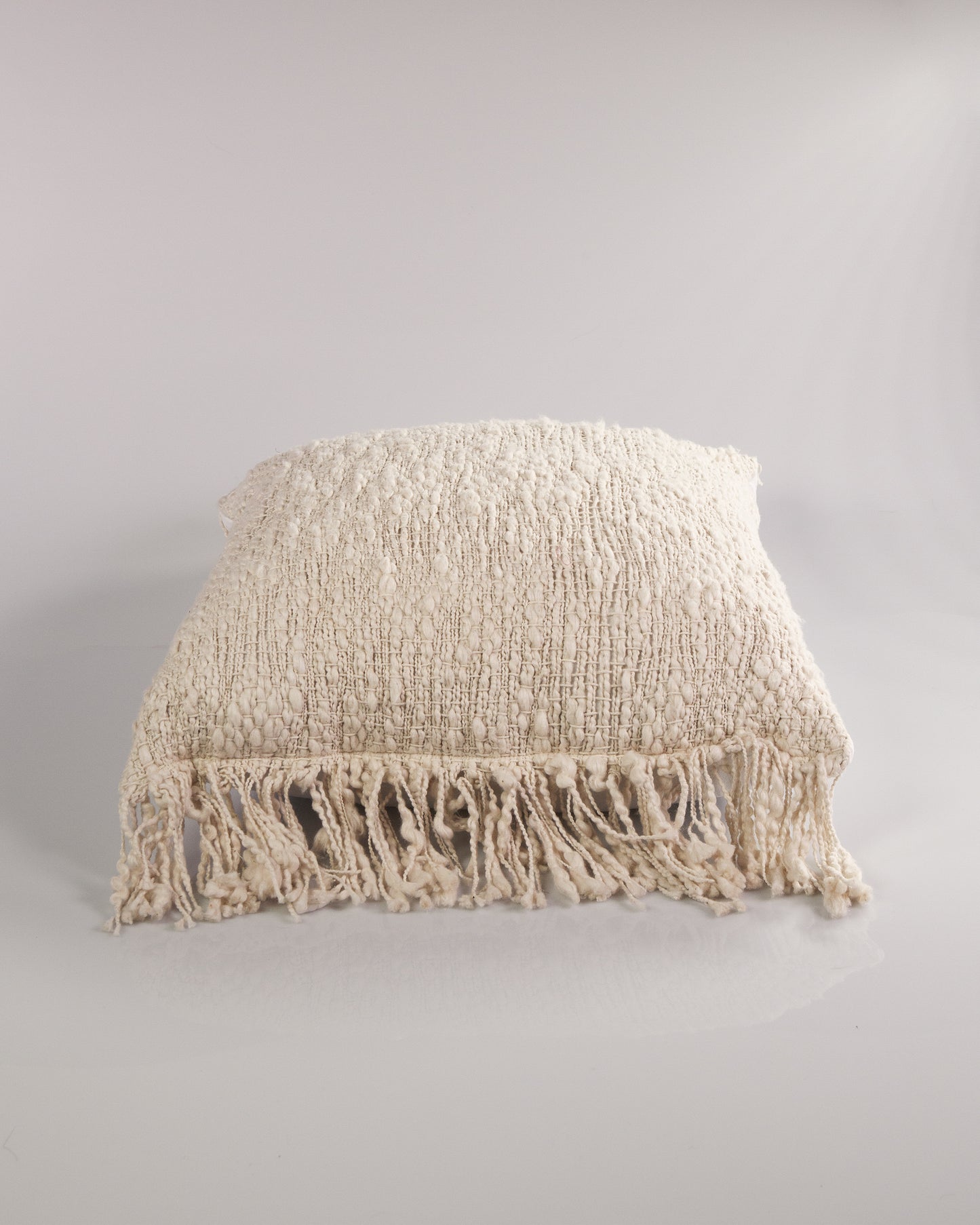 Open Weft Cotton Throw Pillow