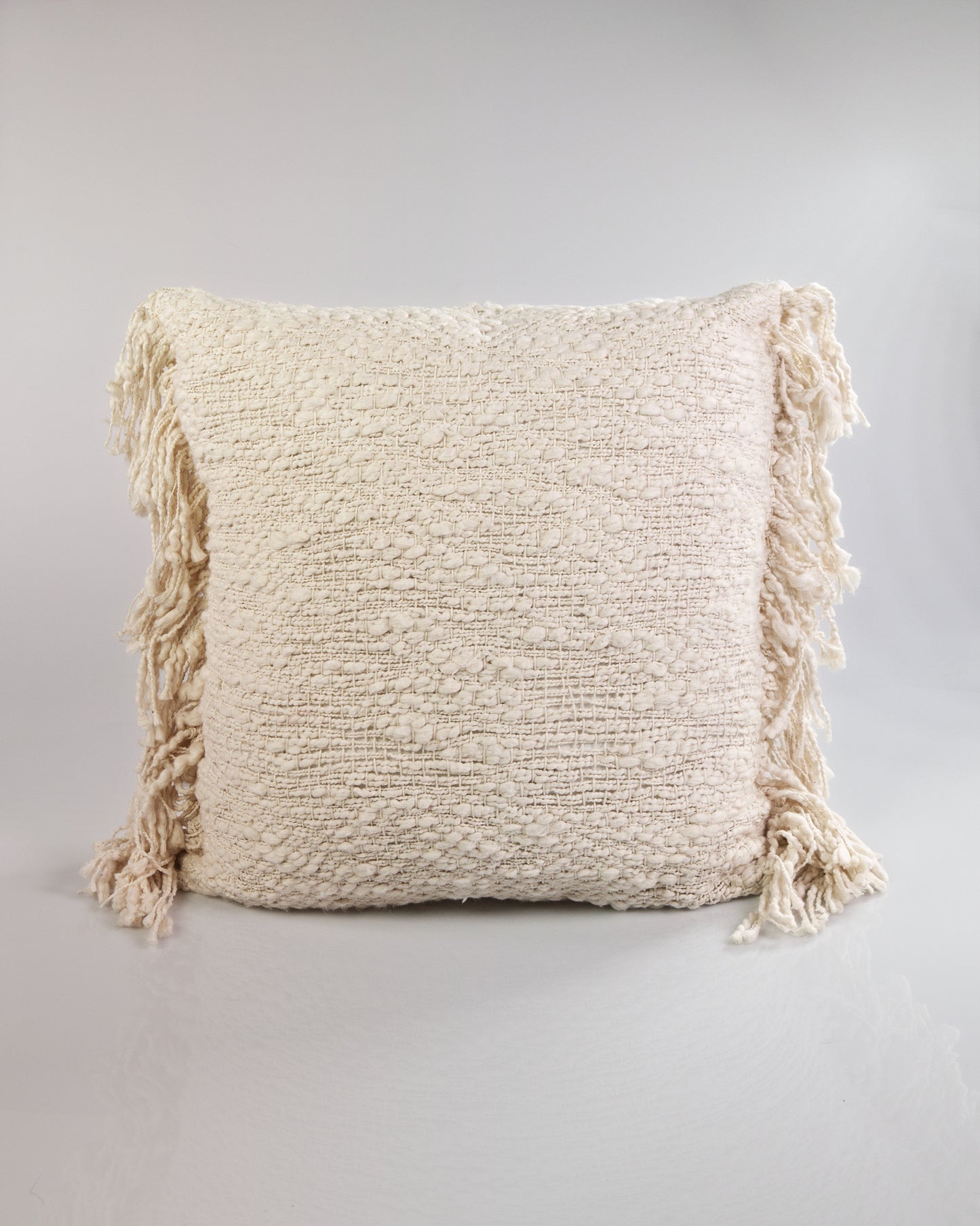 Open Weft Cotton Throw Pillow