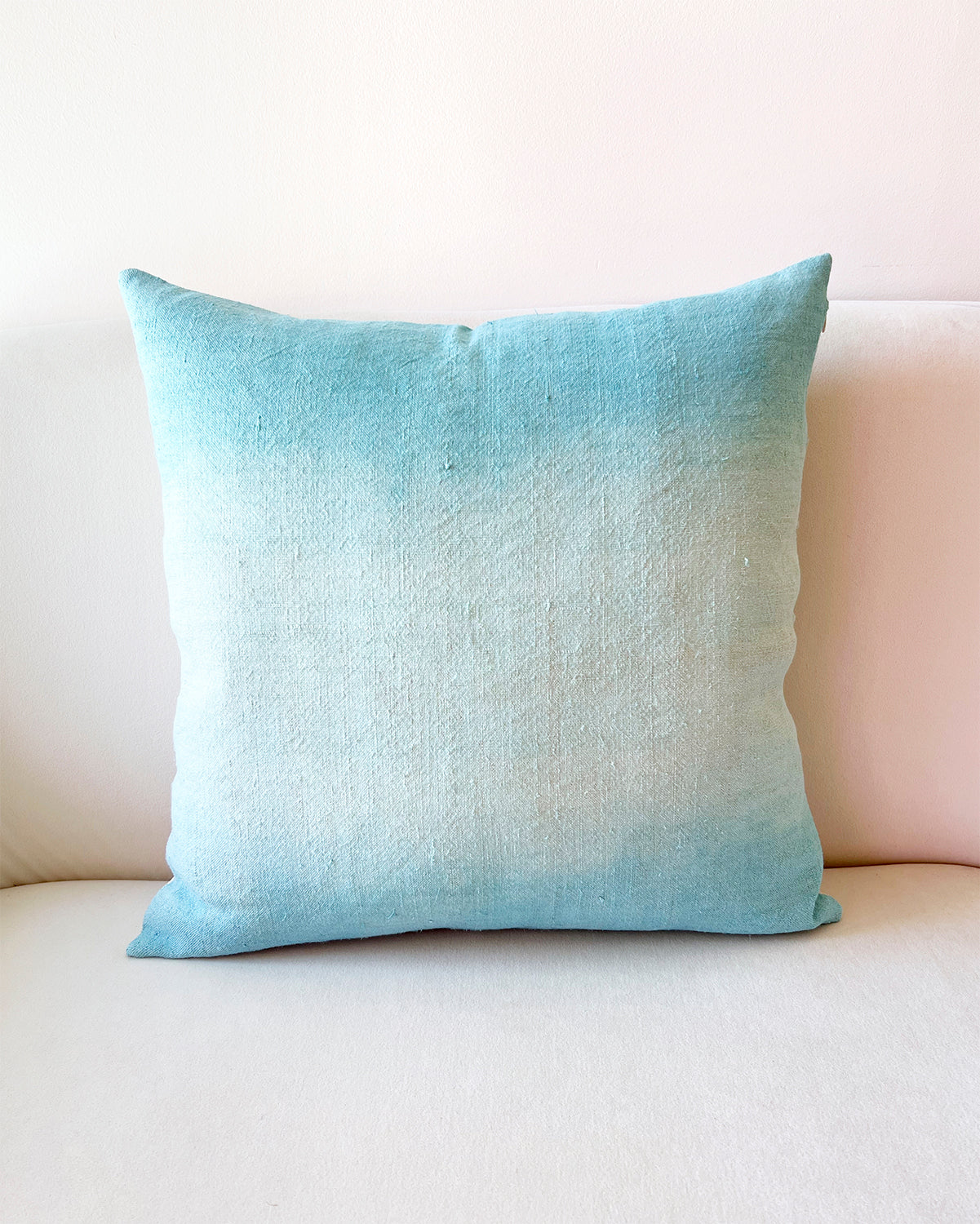 20x20" aqua pillow