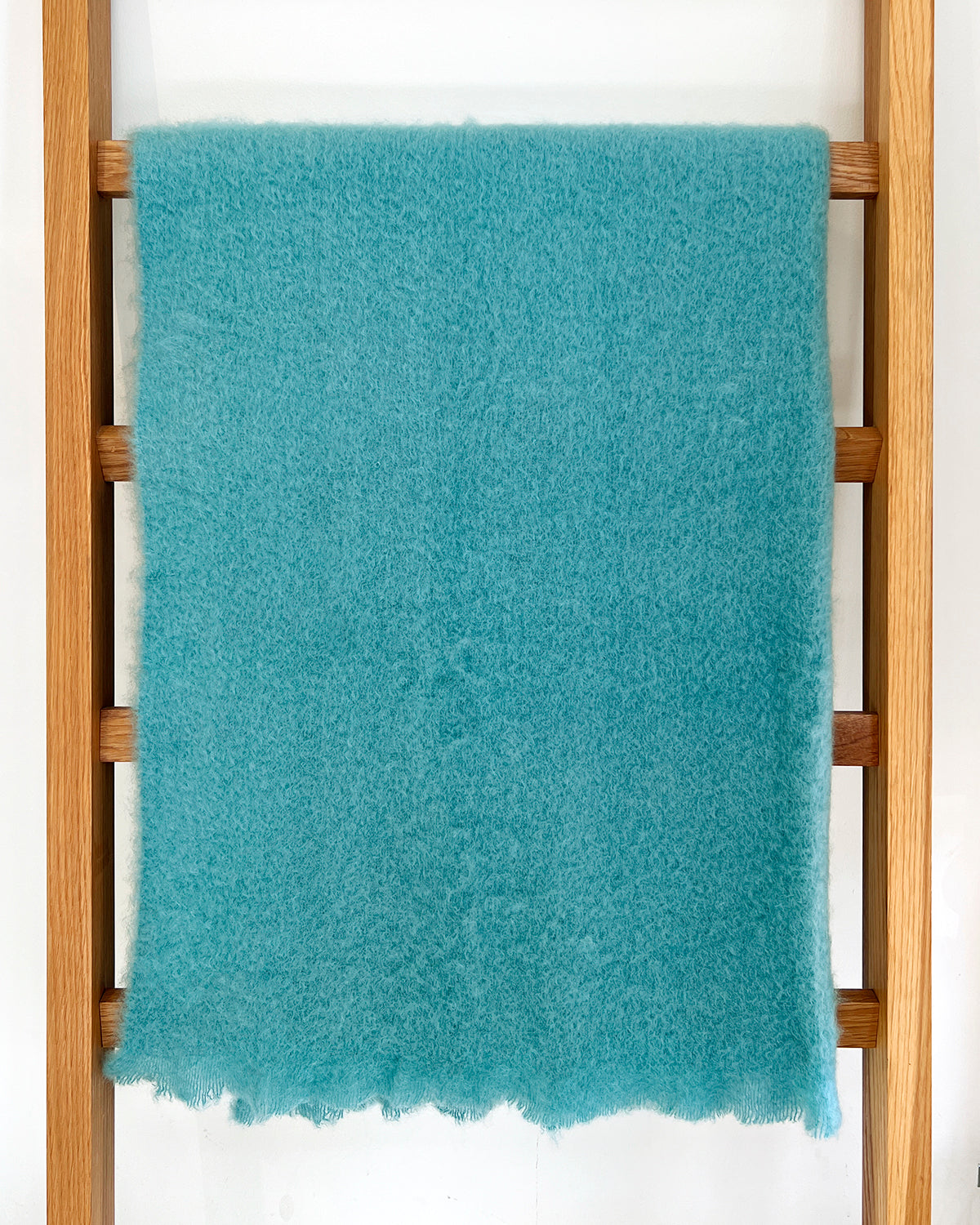 Aquamarine Mohair Blanket Throw