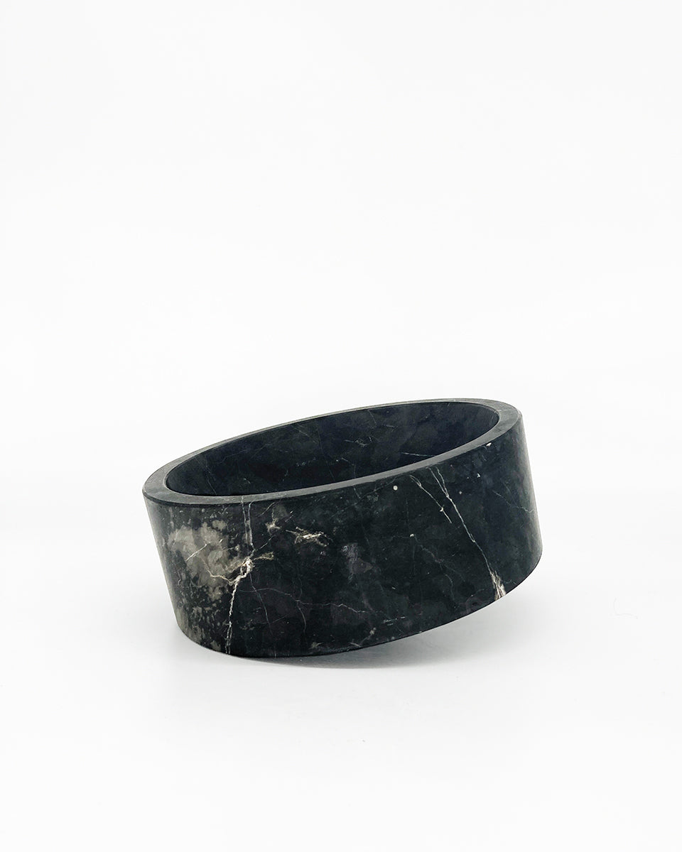 Artisanal Talayot Bowl in Black Marble - Multiple Sizes