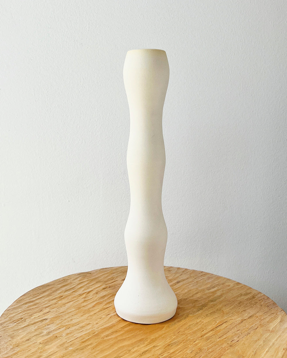 One-of-a-Kind Ceramic Candle Holders - Ivory
