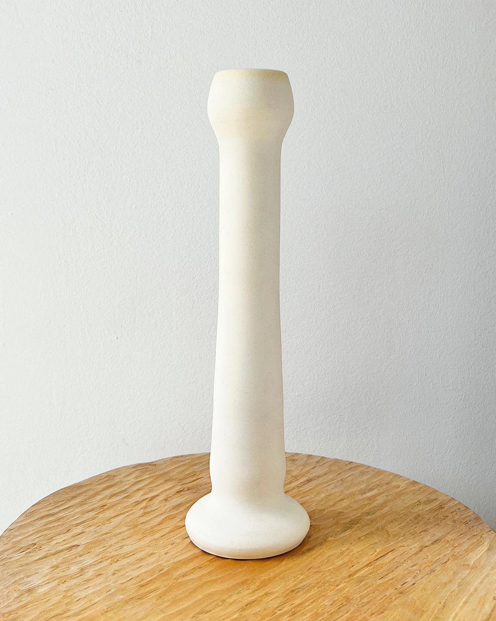 One-of-a-Kind Ceramic Candle Holders - Ivory