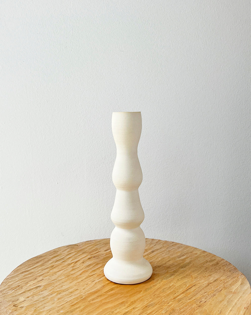 One-of-a-Kind Ceramic Candle Holders - Ivory