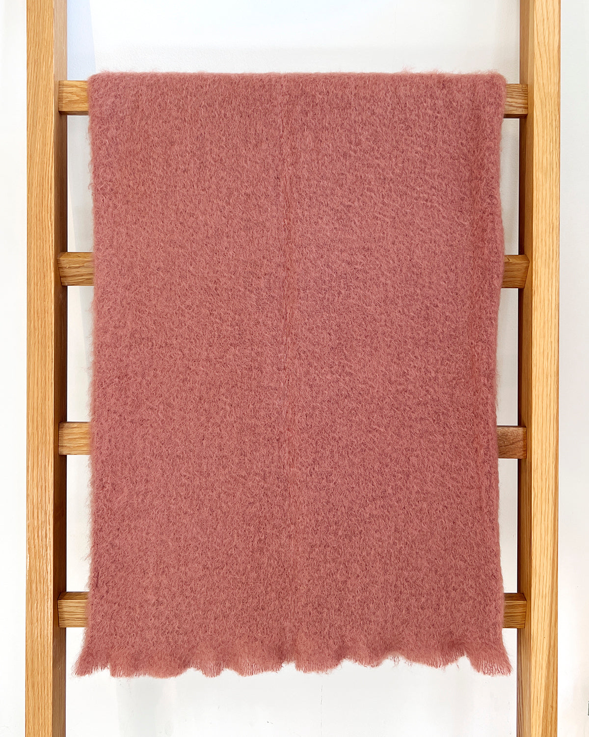 Rosewood Mohair Blanket Throw