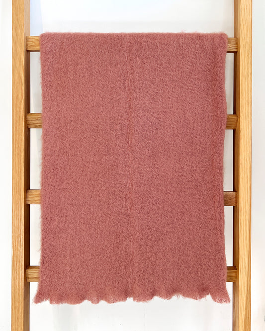 Rosewood Mohair Blanket Throw