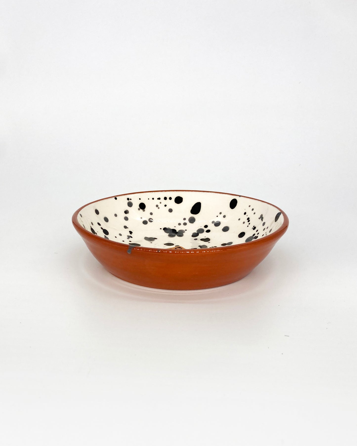 Splattered pattern bowl