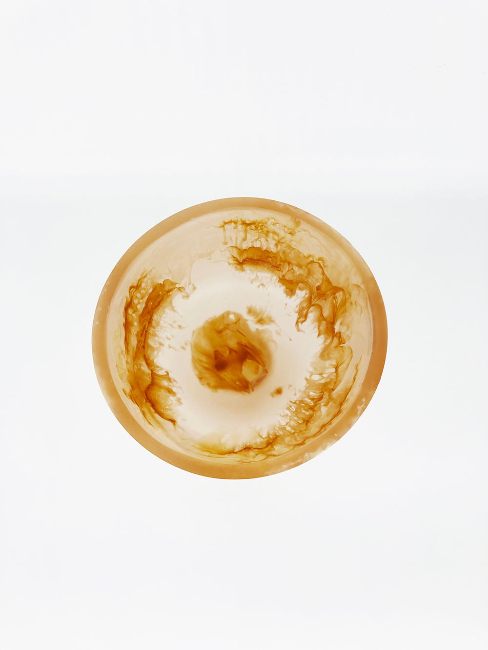 Caramel High Resin Pedestal Bowl