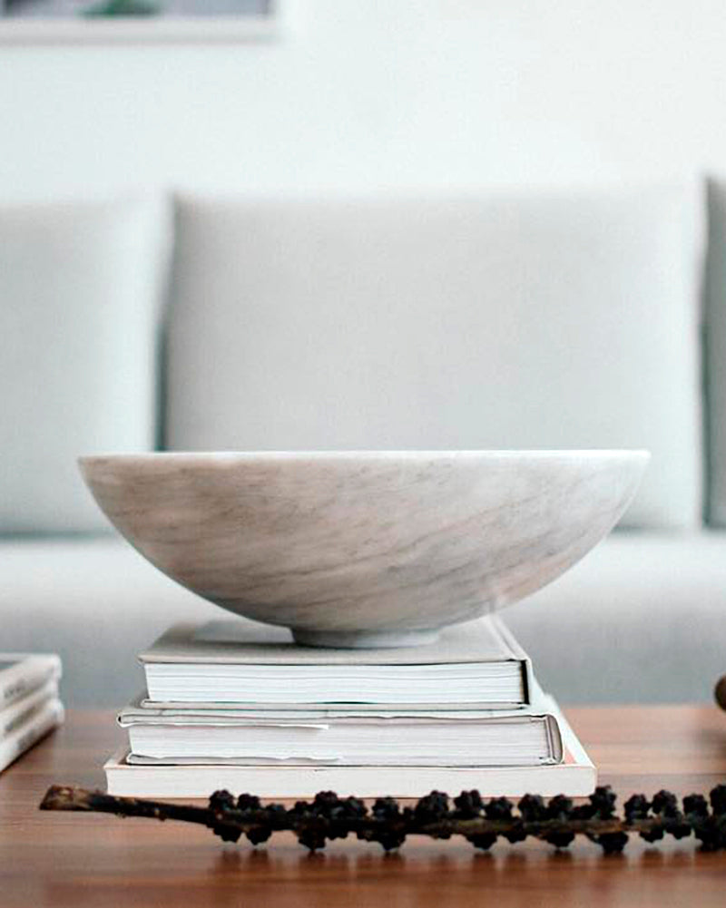 Ming bowl in white marble
